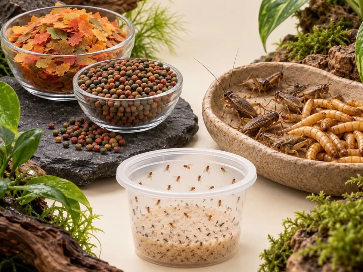 Nourriture poissons, reptiles, amphibiens & élevage d'insectes