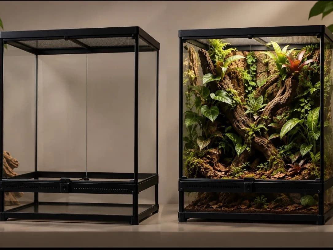 Terrarium nu & Terrarium planté
